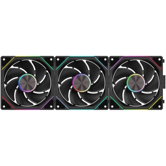 Вентиляторы для корпуса Pentawave PF-U12BS-R Reverse Black 3шт (PF-U12BS-R PWM 3in1) — фото 1