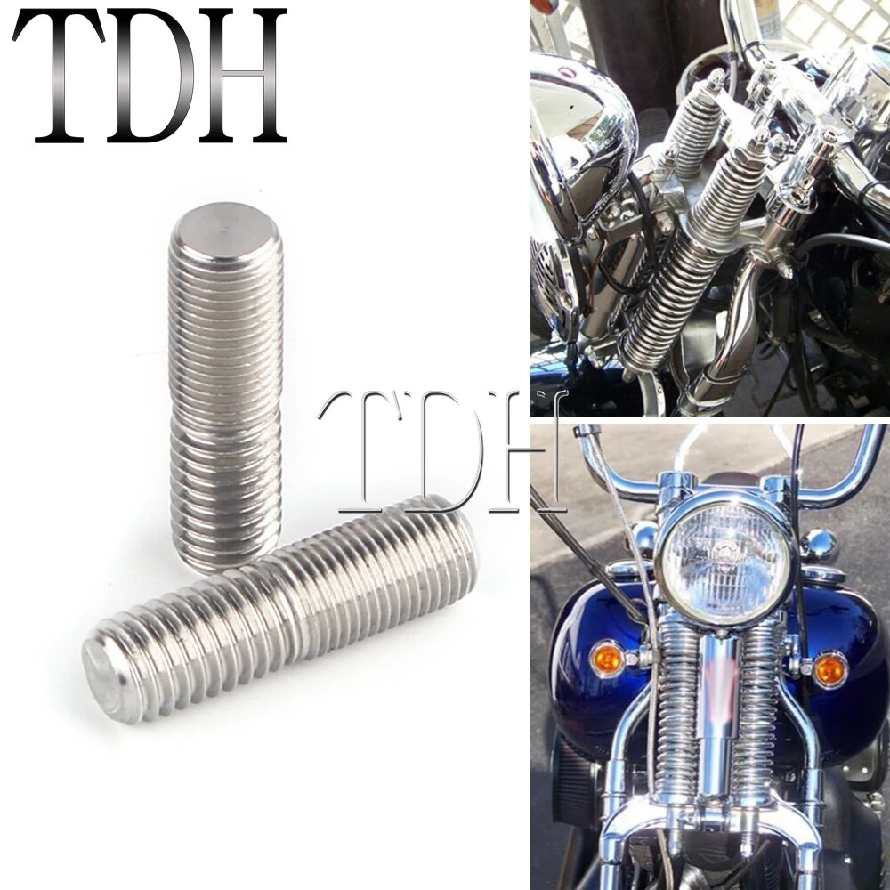 Для Harley Springer Chopper Bobber Custom DNA Paughco универсальные детали мотоцикла стальной руль стояк шпилька адаптер болт комплект 2 шт.