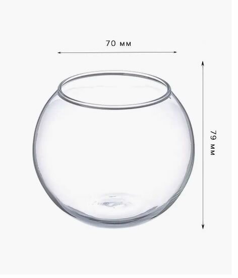 Ваза Pasabahce "Flora", стекло, настольная, 7.9 см, прозрачная, подарочная упаковка — фото 1