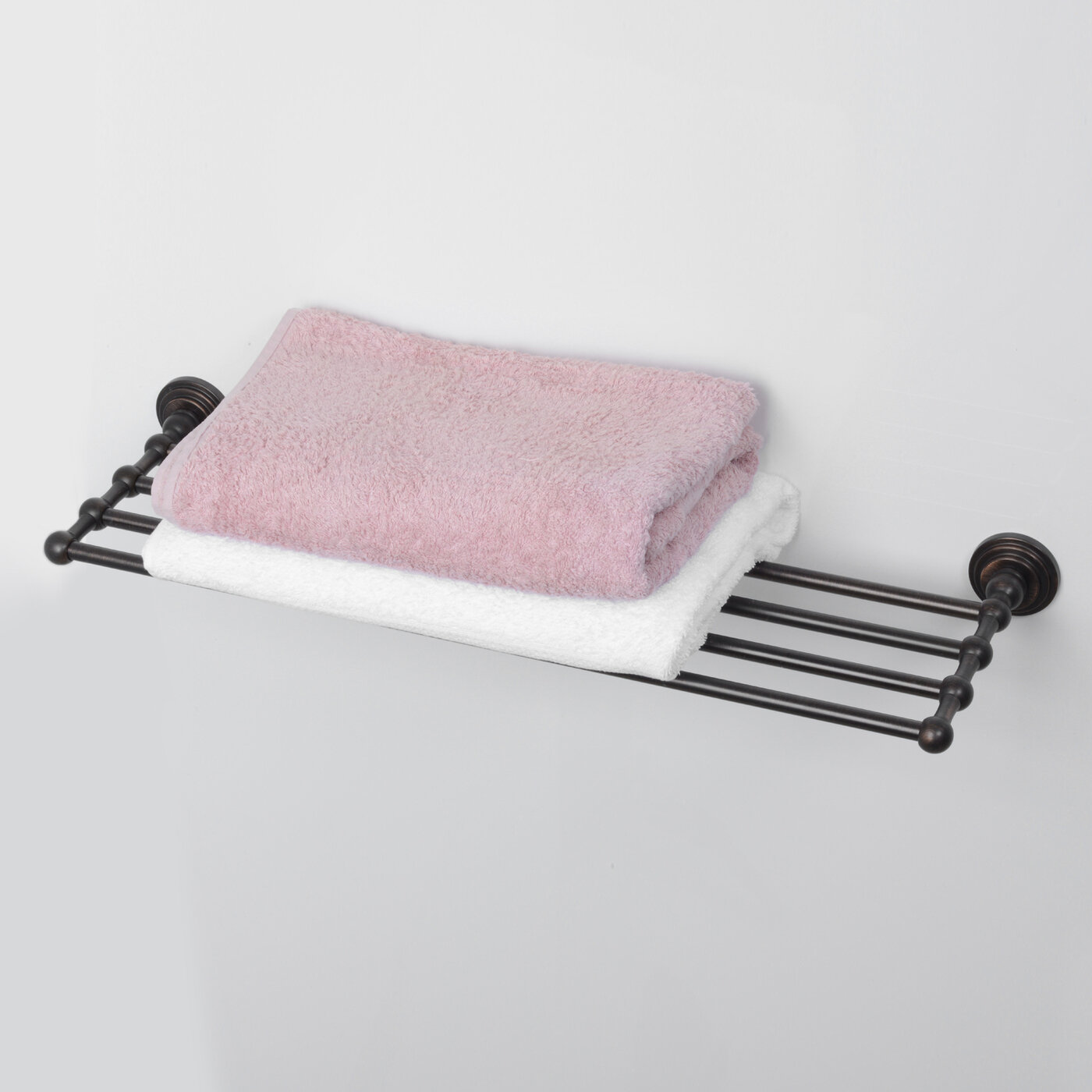 Полка для полотенец в ванную бронза Isar K-7311 WasserKRAFT