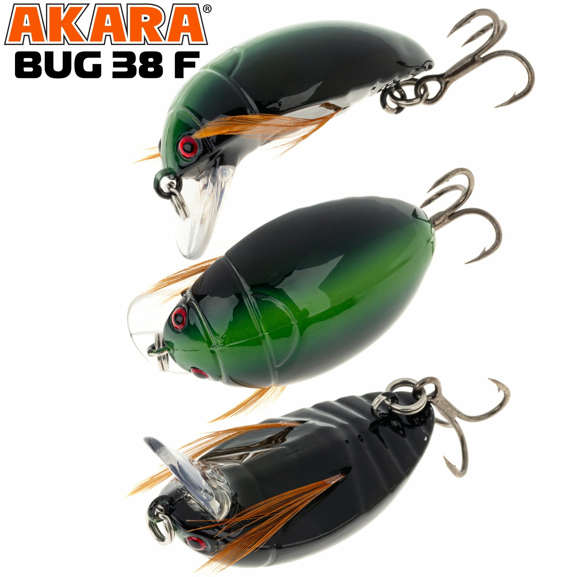 Воблер Akara Bug 38F 4 гр. 02 — фото 1