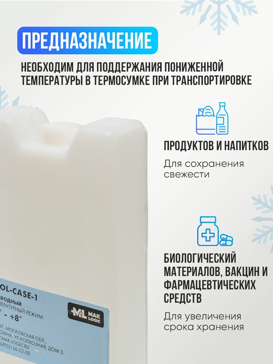 Аккумулятор холода, хладоэлемент, Cool-Case-1, 4шт в комплекте — фото 1