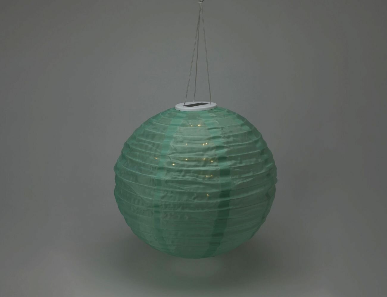 Подвесной светильник на солнечной батарее Solar шанжао текстиль бирюзовый 40 см Koopman International DX9300640-3