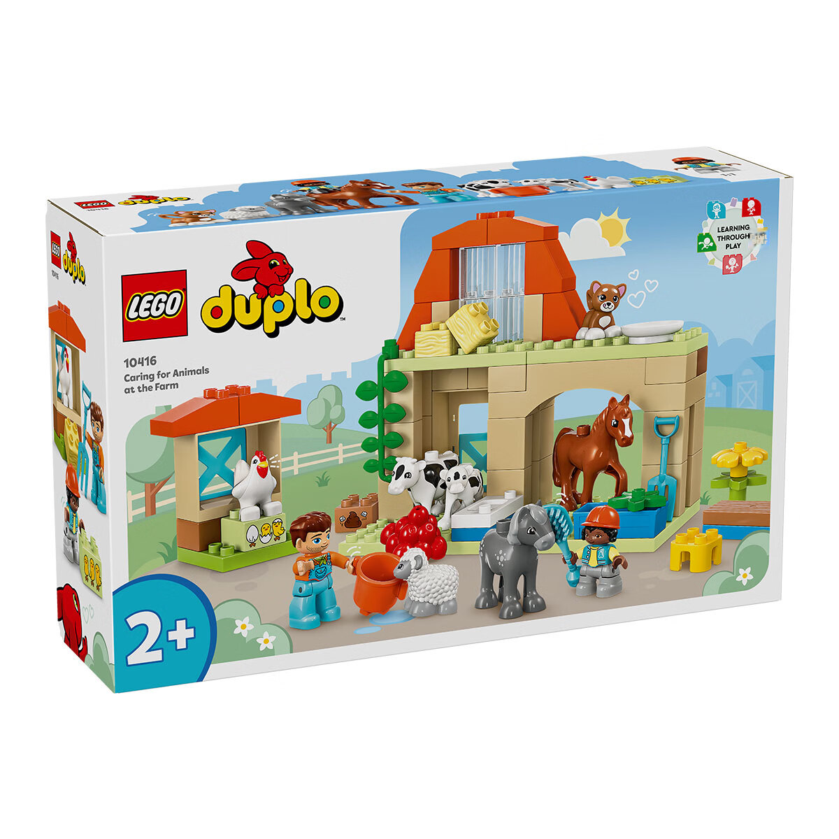 LEGO Building Blocks, Duplo 10416 Happy Farm Animal Large Particle Building Blocks Table, Children's Toy, Birthday Gift