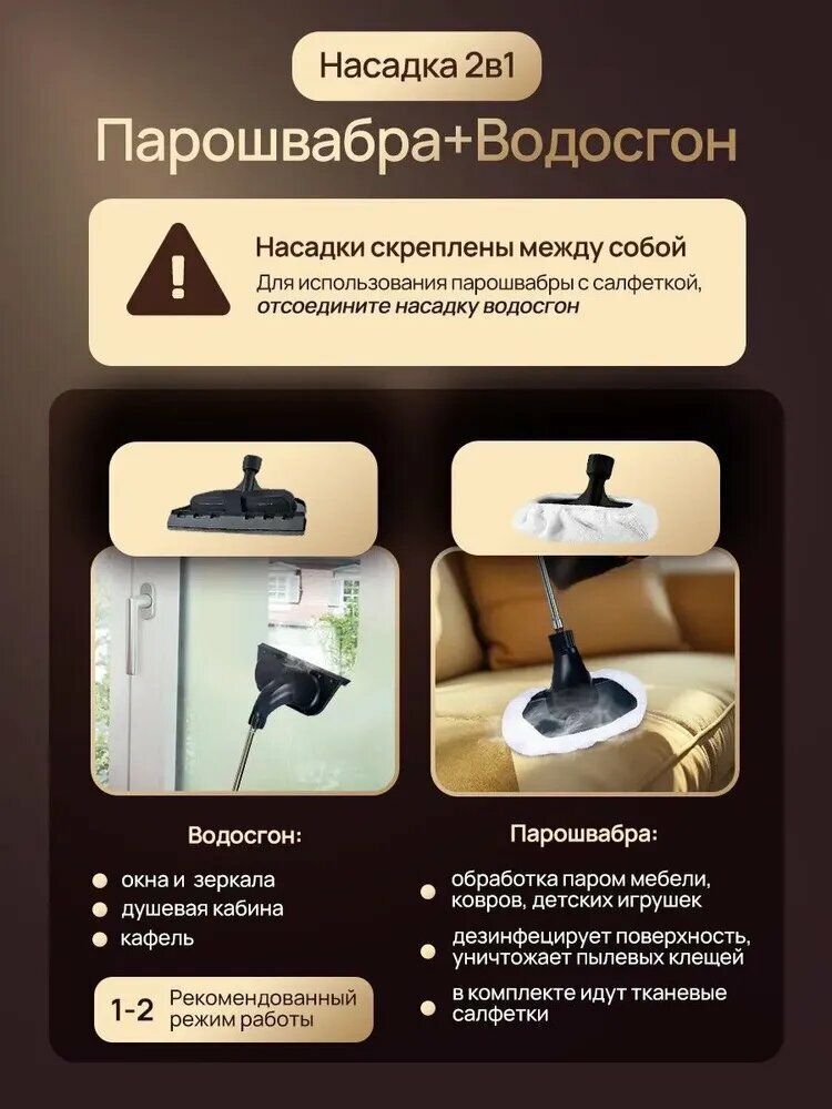 Изображение Пароочиститель Xiaomi Professional W2-3800WBP, ручной, белый, 2500 Вт