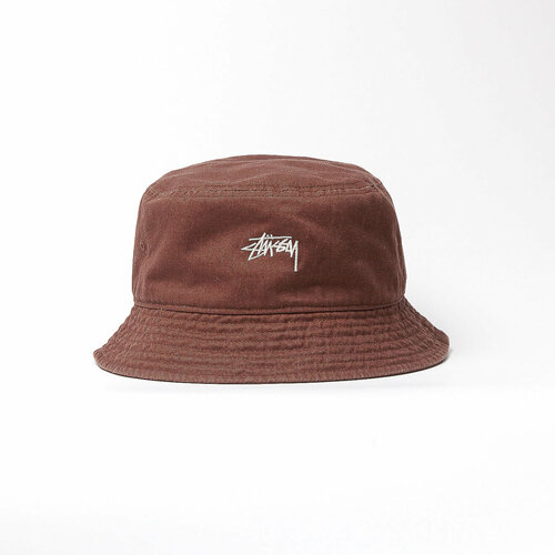 фото Панама stussy stock bucket hat для мужчин и женщин, размер l/xl, coffee