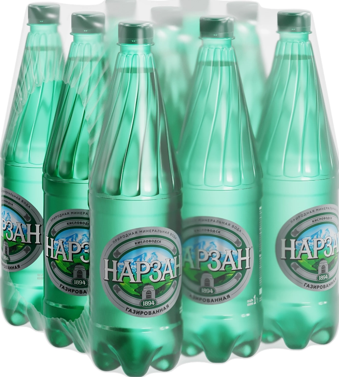 Картинки Нарзан 1л.*9шт. Газированный Пэт Narzan