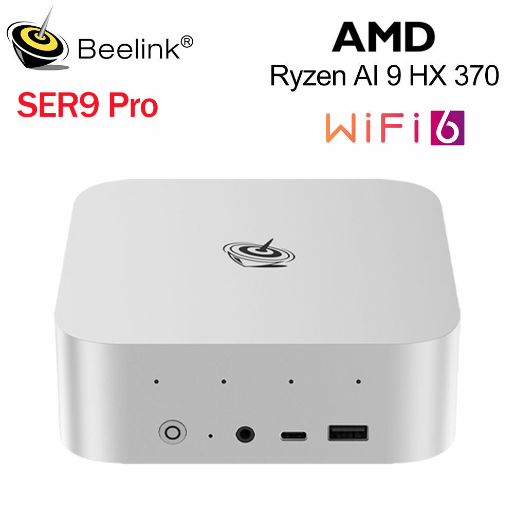 Beelink Мини ПК SER9 PRO (AMD Ryzen AI 9 HX 370, RAM 32 ГБ, SSD