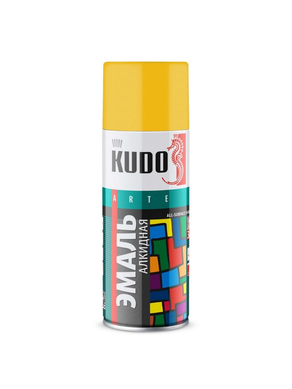 Краска "KUDO" желтая (520 мл) (аэрозоль)