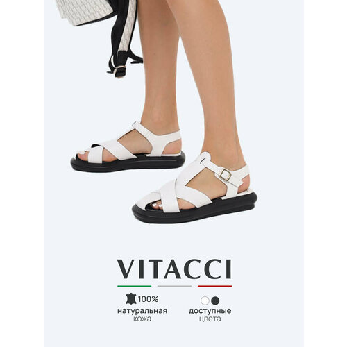 фото Сандалии vitacci, размер 38, белый
