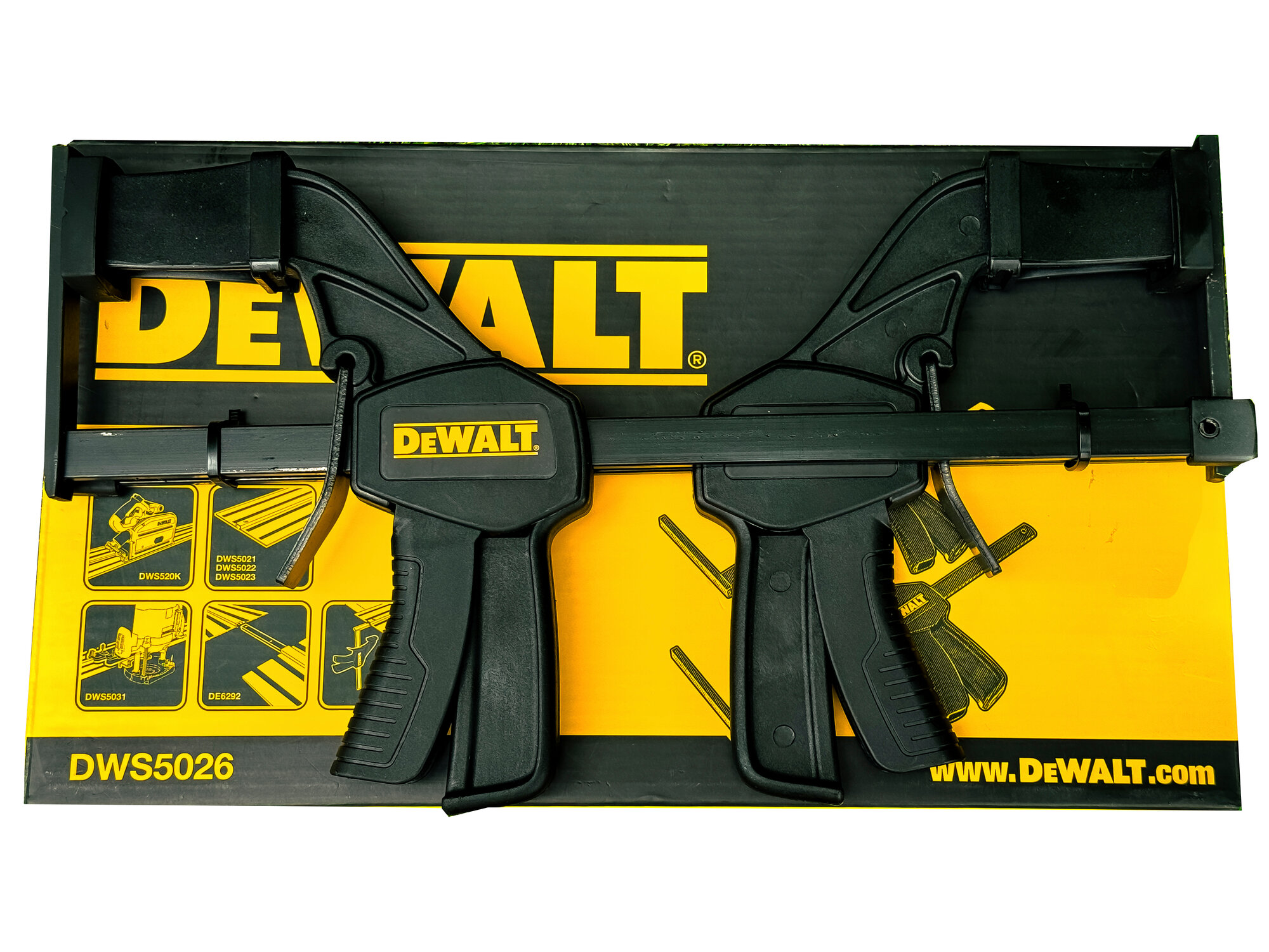 Струбцины DEWALT DWS5026 для направляющих шин — фото 1