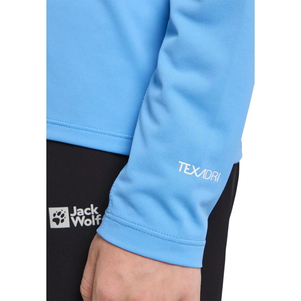 Лонгслив Jack Wolfskin, размер XS, , голубой — фото 1