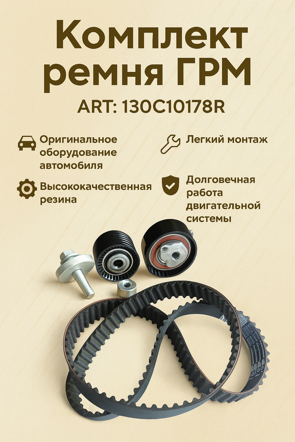 Комлект ремня ГРМ Renault Logan 1.6V 130C10178R для Logan Laguna Megane Clio Kangoo Modus Symbol Dokker Duster