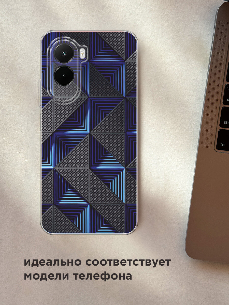 Силиконовый чехол на Poco M7 4G / Поко М7 4G с принтом IBM — фото 1