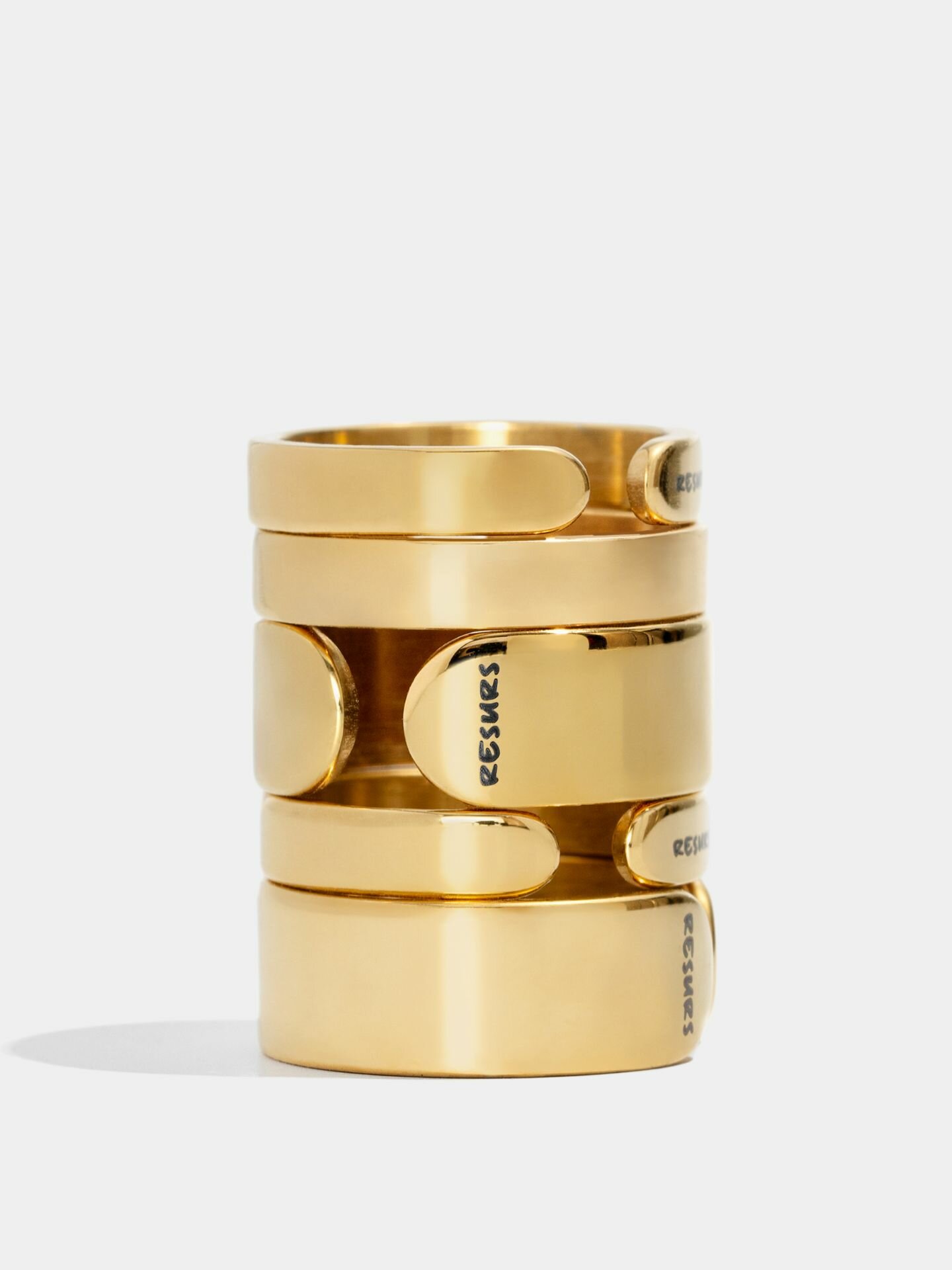 Набор колец RESURS, размер 17, золотой — фото 1