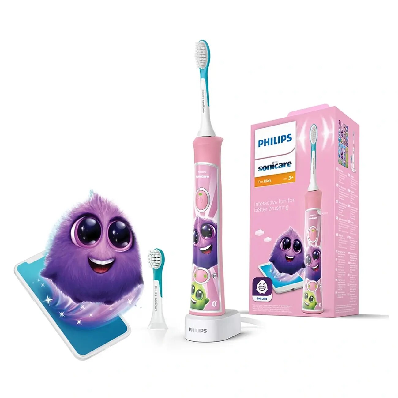 Электрическая зубная щетка Philips HX6352/42, Время автономной работы зубной щетки : 84 мин, Приложение для управления : Нет, Вес: 360 г