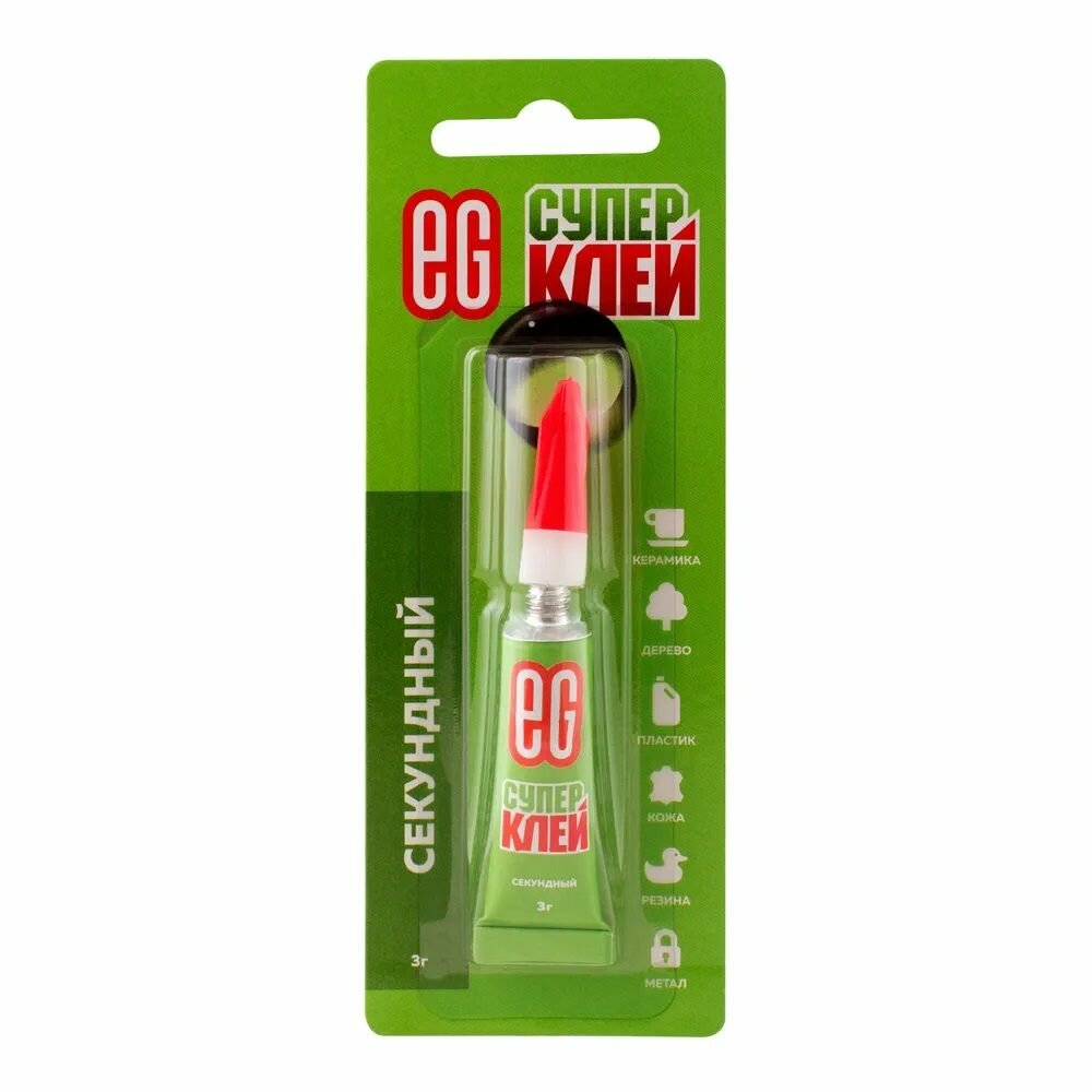 Секундный клей Еврогарант 3г блистер