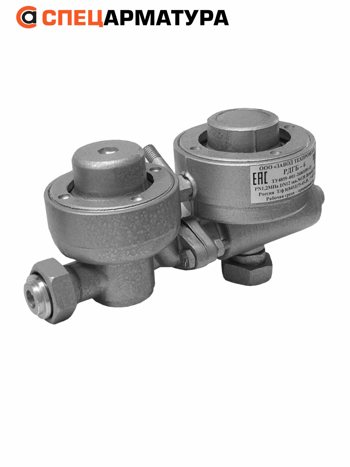 Регулятор давления газа бытовой РДГБ-6 (0.05-1.2МПа, муфтовое)