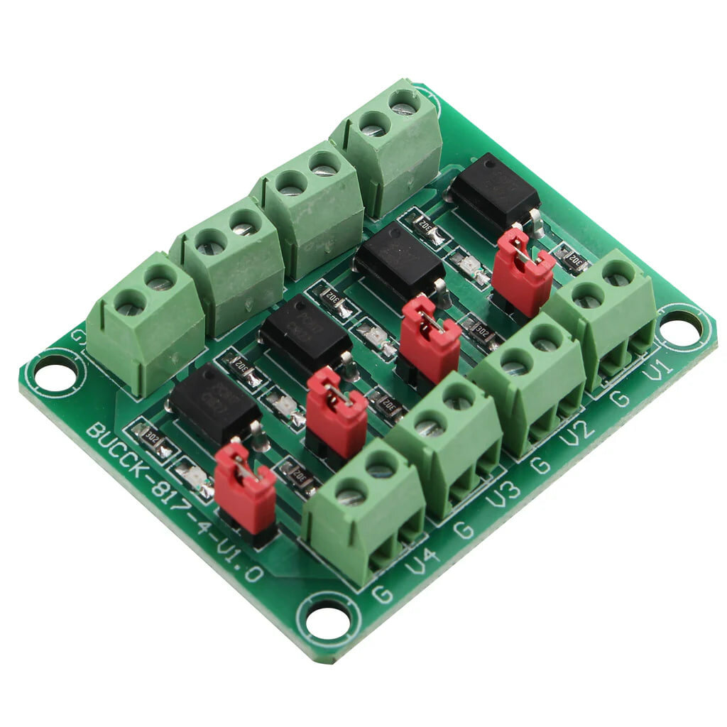 Плата 4-канальной оптронной изоляции PC817 | Модуль гальванической развязки для Arduino, STM32, ESP