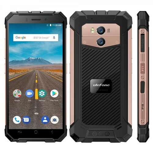 Смартфон Ulefone Armor X 216 ГБ Dual nano SIM розовое золото 5990₽