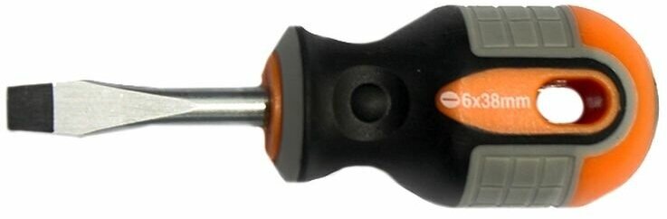 Отвертка шлицевая OMBRA ROUND GRIP, SL6x38 мм (55130) 750638