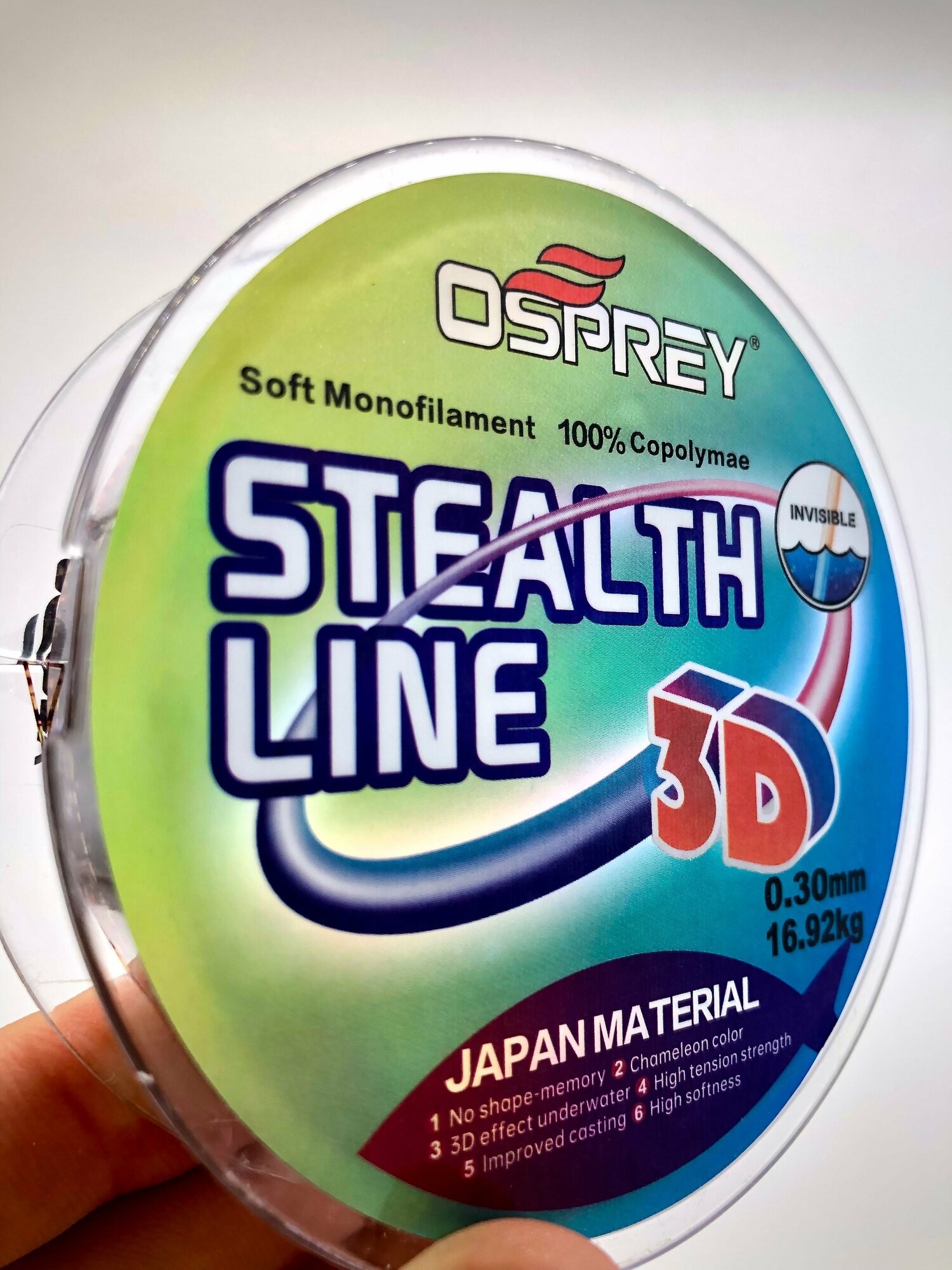 Леска для рыбалки монофильная хамелеон Osprey Stealth Line