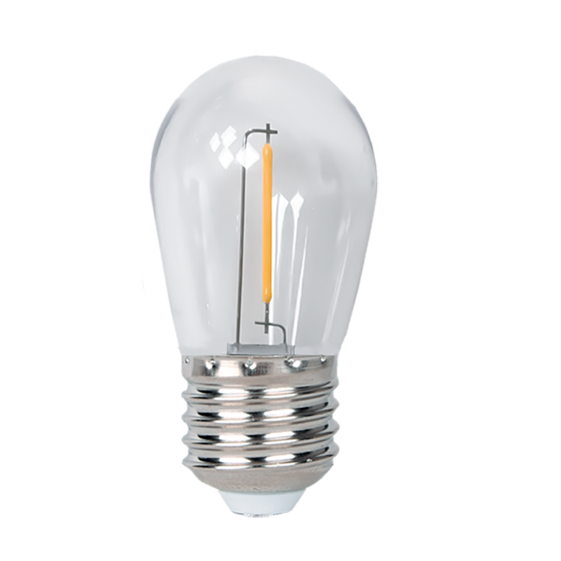 Лампа светодиодная филаментная PLED-ECO-S14 1Вт 2700К тепл. бел. CLEAR E27 для Белт-лайт JazzWay 5040625 - фотография № 2
