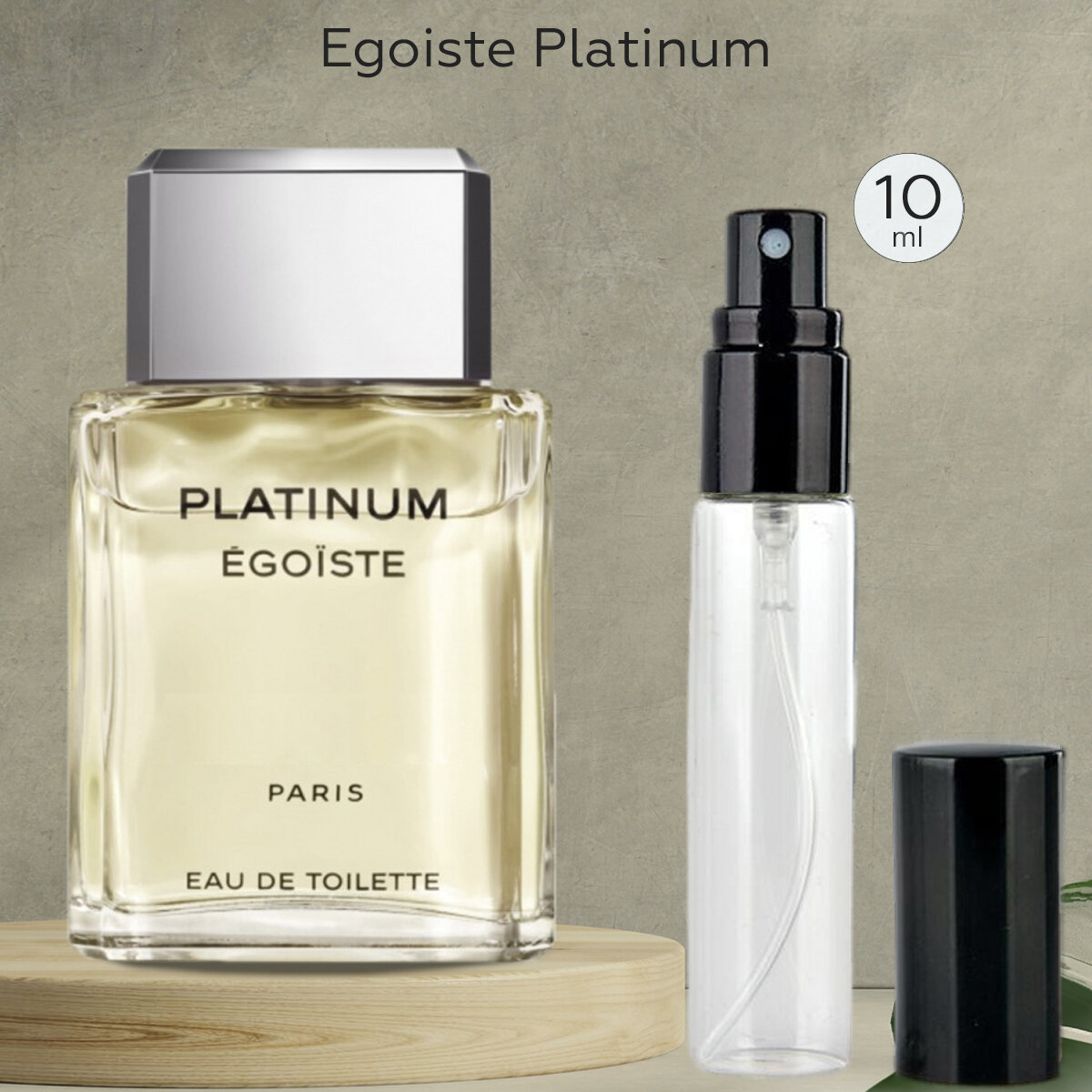 Gratus Parfum Egoiste Platinum духи мужские масляные 10 мл (спрей) + подарок