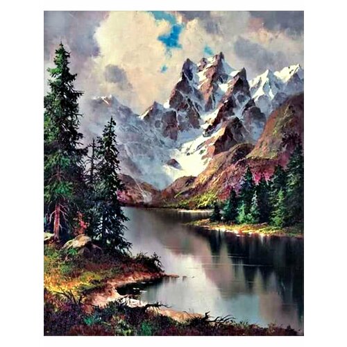 Картина по номерам Горное озеро 40х50 см АртТойс картина по номерам горное озеро 40x50 см
