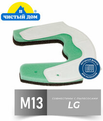 Чистый Дом M 13 LGE Комплект моторных фильтров для пылесосов LG VC422,532,761,VK751-753,VK 75R,75W,76 A/R/W