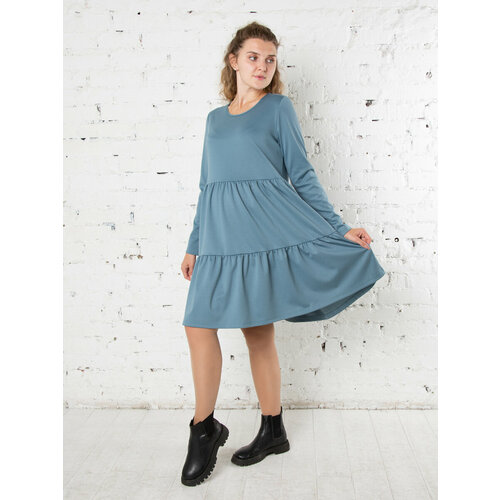 Платье Мамуля Красотуля, размер 44, бирюзовый платье мамуля красотуля размер 44 46 серый