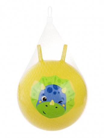 Мяч-попрыгун Moby Kids Динозаврик 646729, 50 см, желтый - фото №5