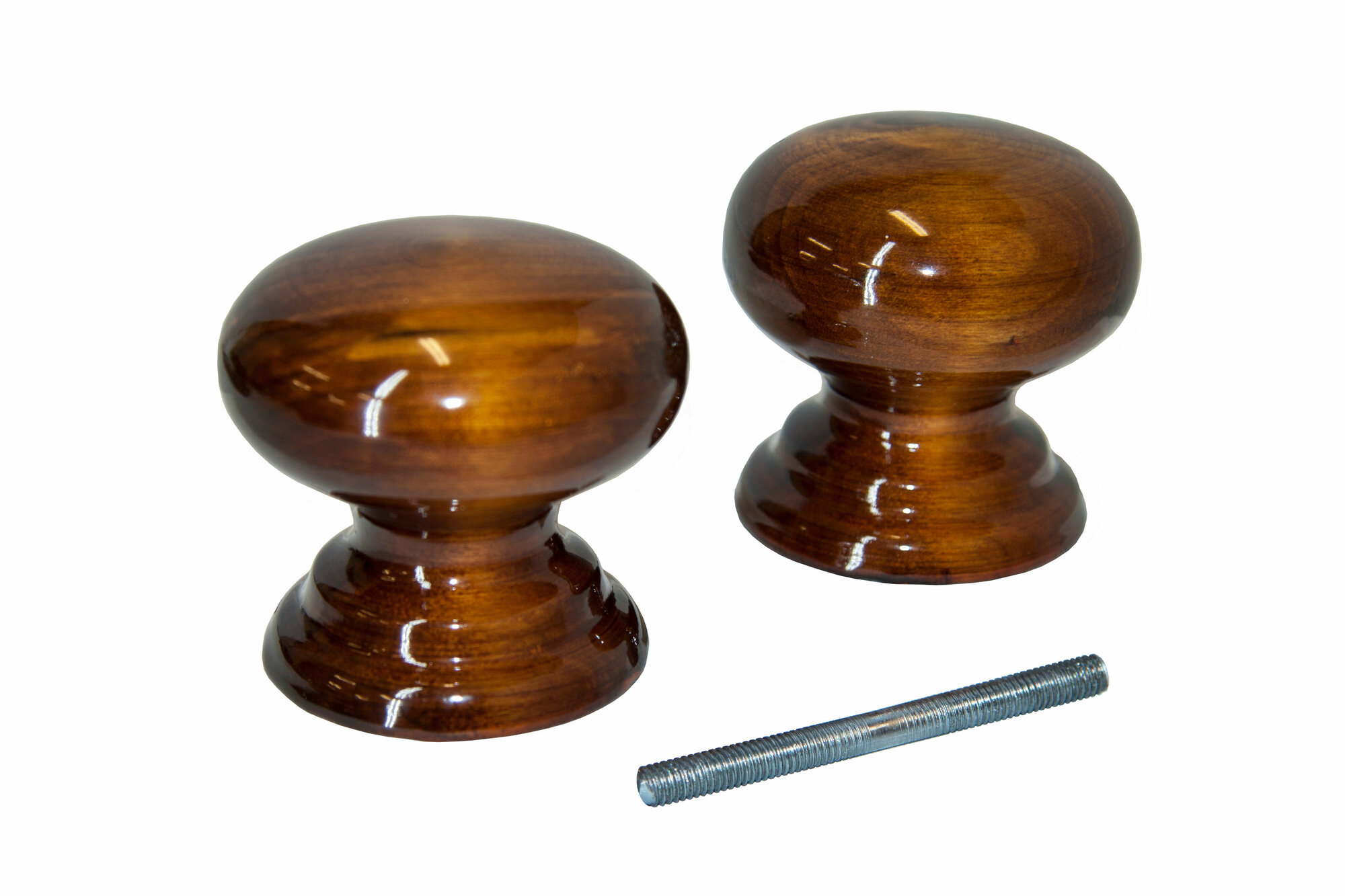 Ручка-кнопка деревянная Мокко