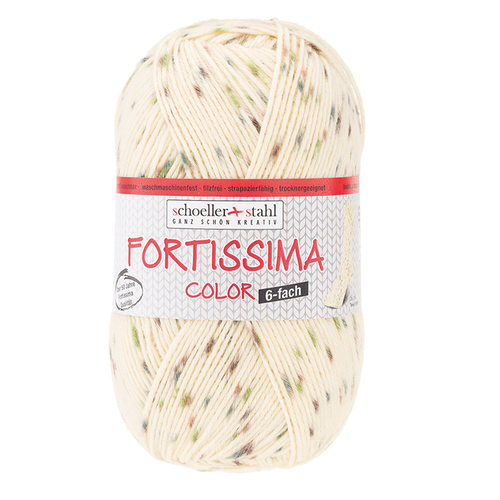 Пряжа Austermann Fortissima Color 6-fach TWEED-Effekt, 0154 бежевый