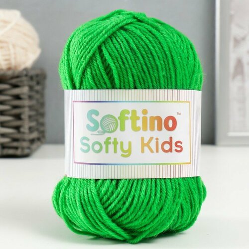 Пряжа 100% акрил Softy Kids 90м ±5м 50 гр цвет 46 нефрит