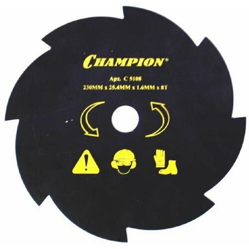 Нож Champion 230х25,4мм- 8 лопастей нож для жесткой травы champion 4 230 20 c5154