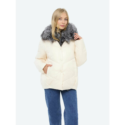 фото Куртка vitacci, размер 48, бежевый