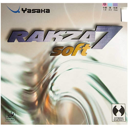 Накладка для настольного тенниса Yasaka Rakza 7 Soft, Black, Max