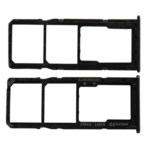 Держатель/лоток SIM для Samsung Galaxy A51/A71 (A515F/A715F) Черный