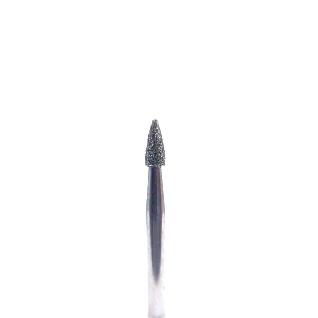 Бор алмазный 390, гранатовидный для ортопедии, D=1,6 мм, L=3,5 мм, под турбинный наконечник, стандартный хвостовик, зеленый (μ=125-150 мк)