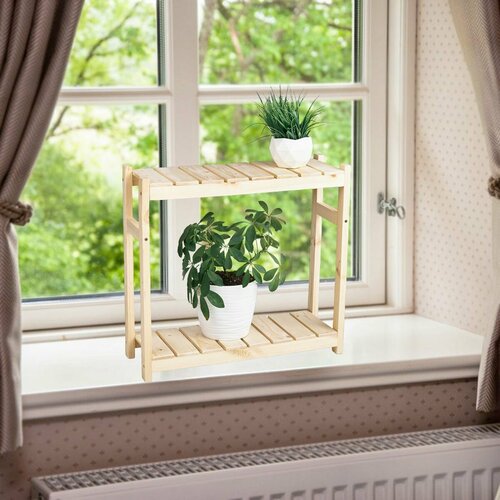 Стеллаж для рассады полка для цветов 58х54х20 см, Правильная упаковка