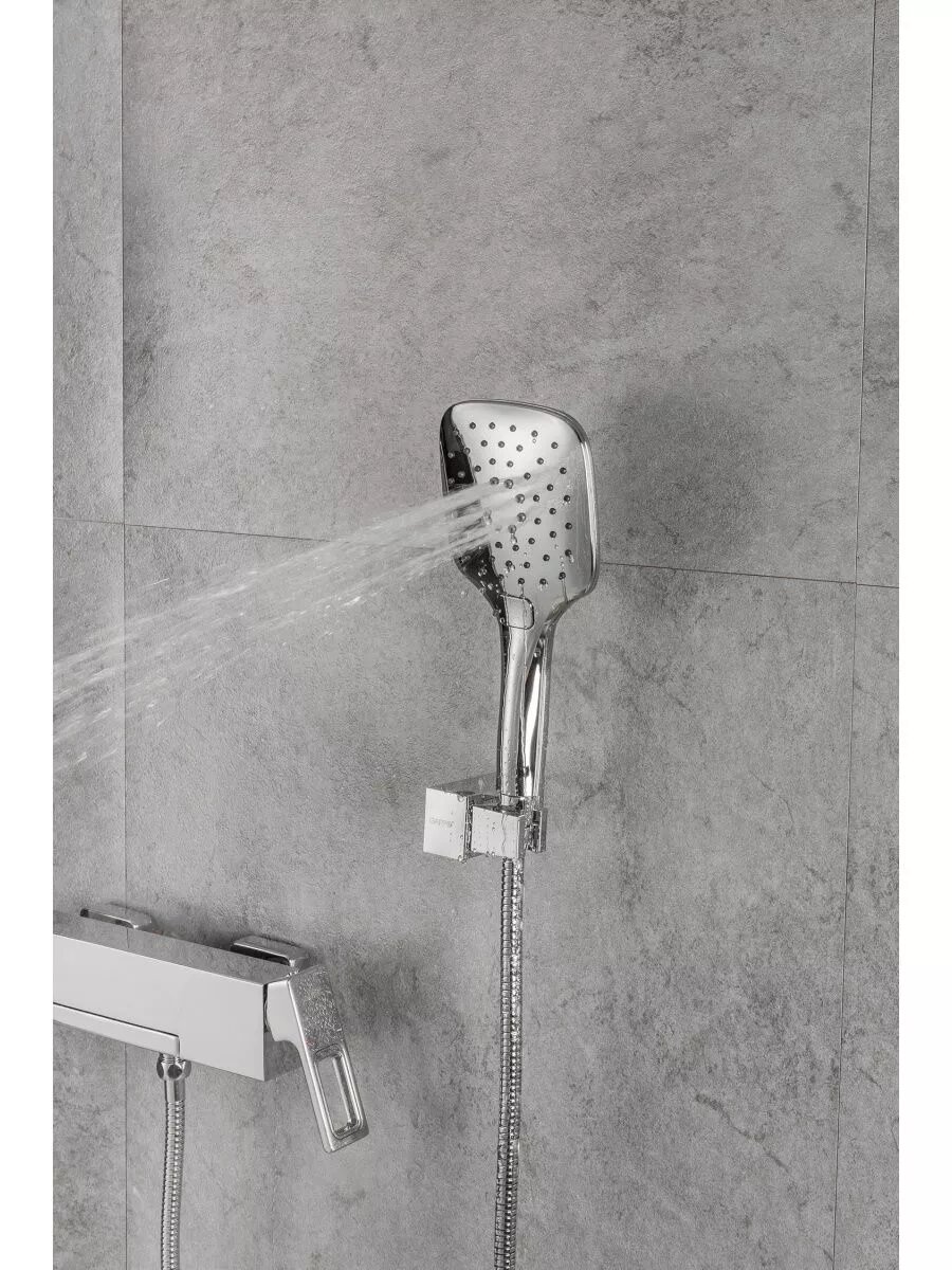 Смеситель для ванны GAPPO G3018, корпус из латуни, горизонтальный, с душем, цвет хром — фото 1