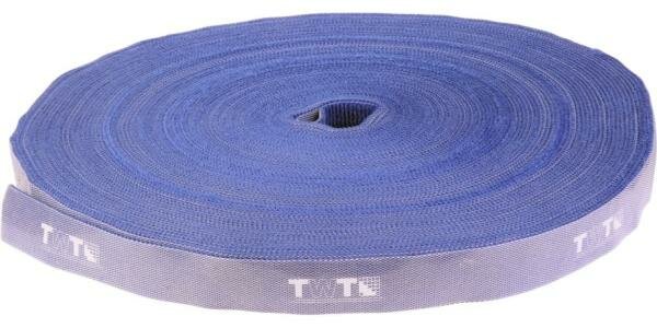 Хомут-липучка TWT шириной 20 мм 30 м синий