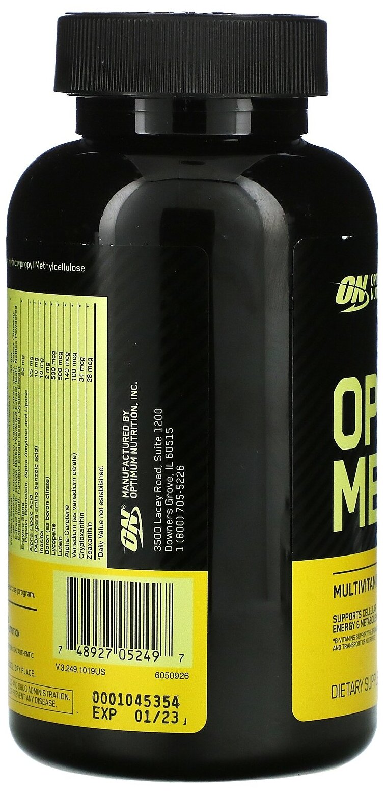 Витаминно-минеральный комплекс OPTIMUM NUTRITION Opti-Men, 240 ...