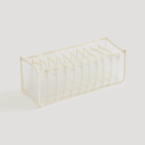 Изображение товара Органайзер-разделитель для ящиков, Kuchenland, 32х12 см, 11 отд, текстиль, бежевый, Pedant light