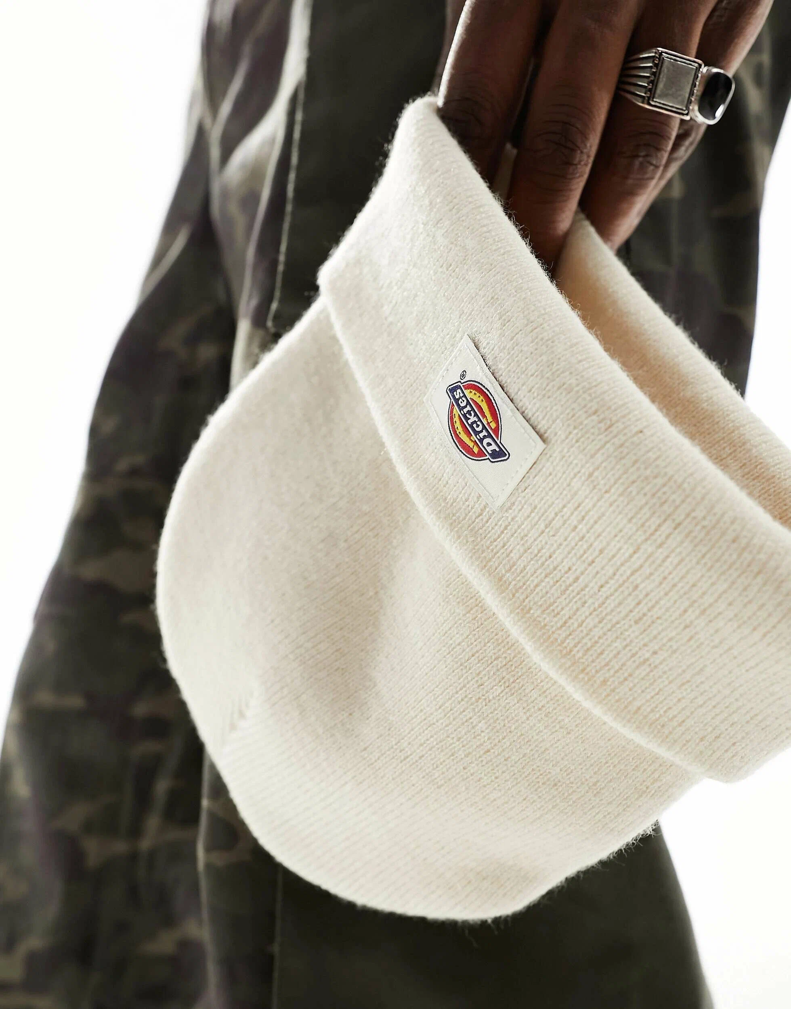 Шапка-бини Dickies Gibsland для взрослых и детей, размер OneSize, milk — фото 1