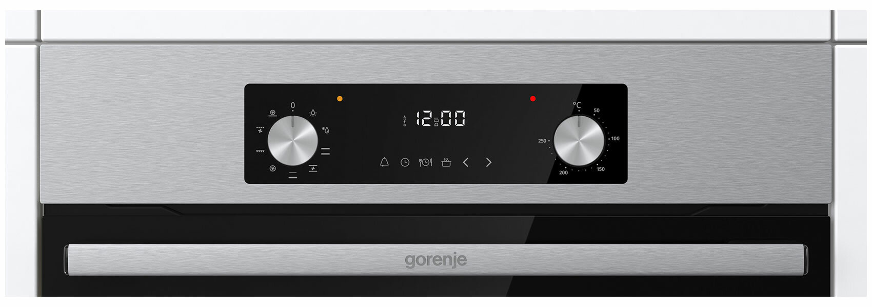 Картинки Электрический духовой шкаф Gorenje BO6737E02NX 59 см, 73 л гриль конвекция, серебристый