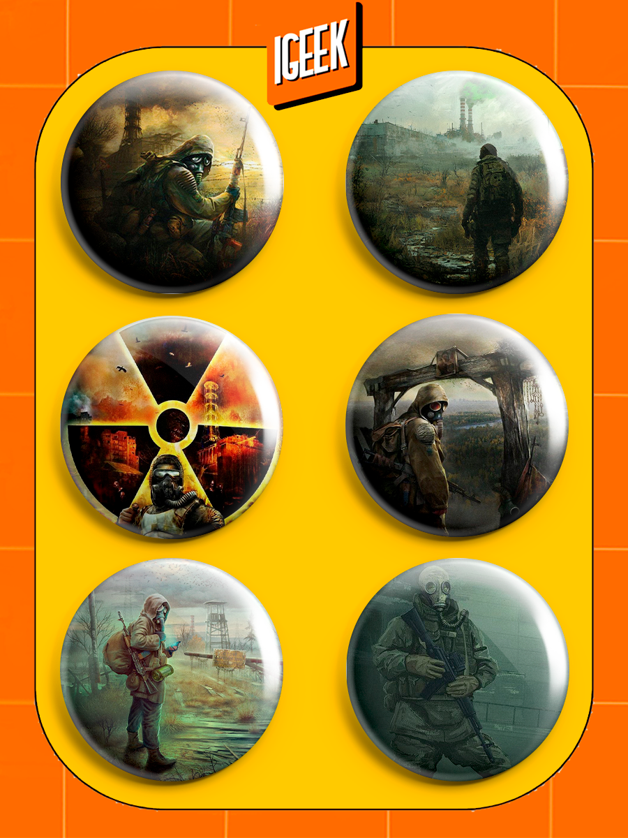 Набор значков S.T.A.L.K.E.R. Shadow of Chernobyl 37 мм