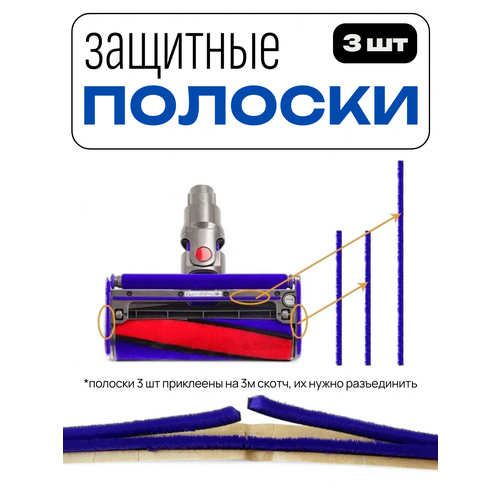 Накладки защитные ABC для щеток Dyson (3 шт.)