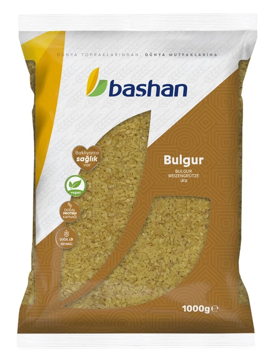 Булгур Bashan, для плова, с обжаренной вермишелью, 1 кг для традиционных турецких блюд — фото 1